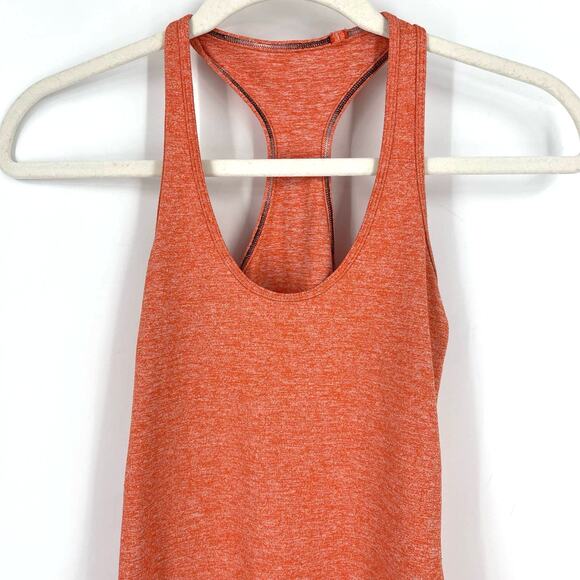 Lululemon Racerback Tank Heather Orange Size 2 - Picture 5 of 10